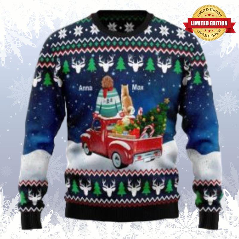 Dog Owner Merry Xmas Christmas Custom Christmas Dog Lovers Ugly Sweaters For Men Women