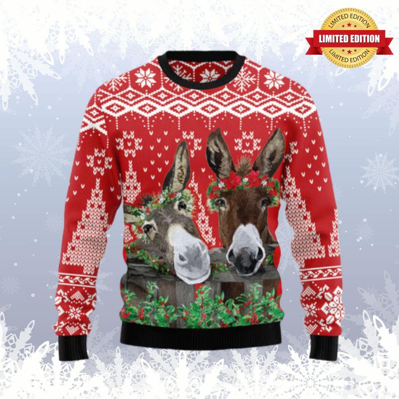 Donkey Buddies Christmas Ugly Sweaters For Men Women