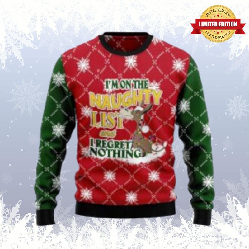 Donkey Naughty List 1 Ugly Sweaters For Men Women