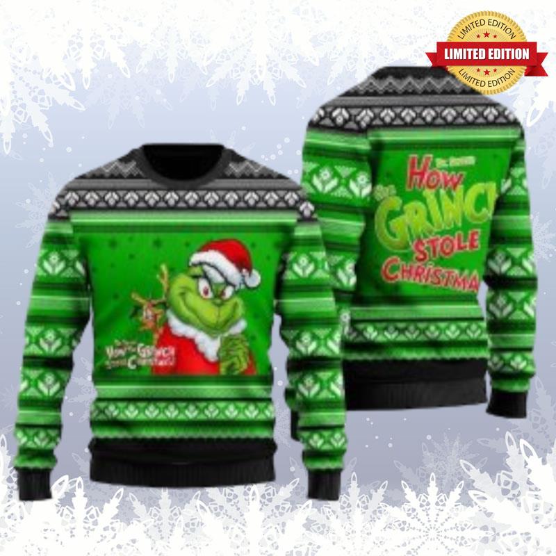 Dr Seuss How The Grinch Stole Christmas Ugly Sweaters For Men Women