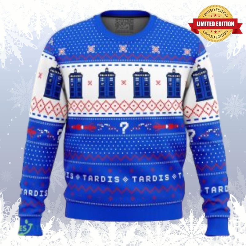 Dr Who Tardis Christmas Ugly Sweaters For Men Women