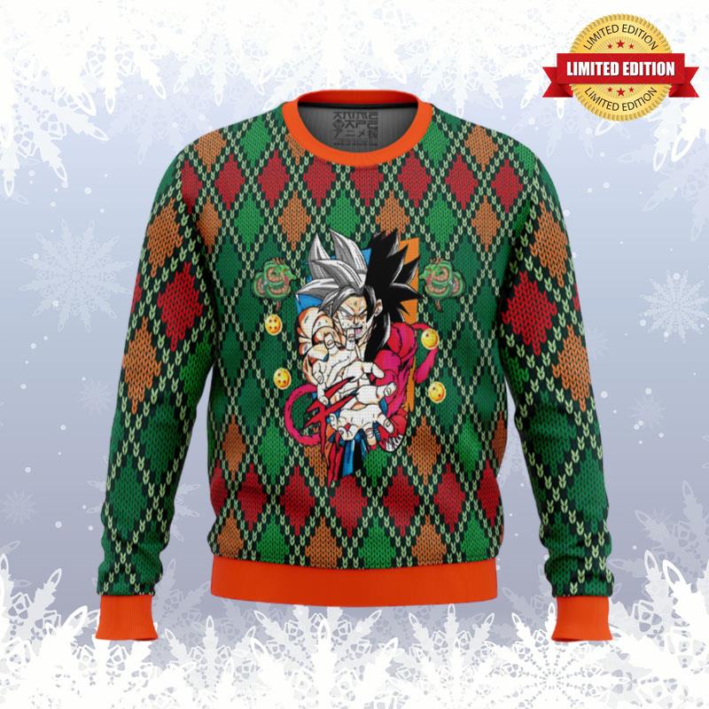 Dragon Ball Z SSJ4 Goku Ugly Sweaters For Men Women