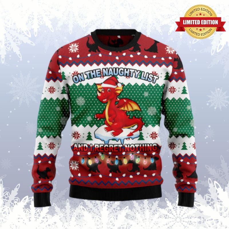 Dragon Christmas List 1 Ugly Sweaters For Men Women