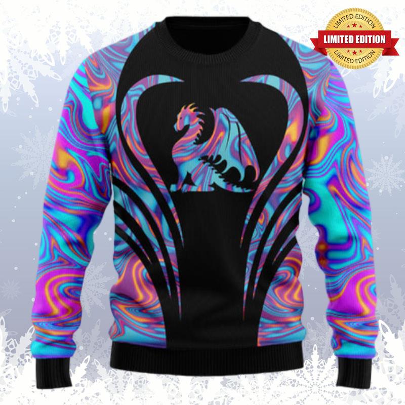 Dragon Color Ugly Sweaters For Men Women