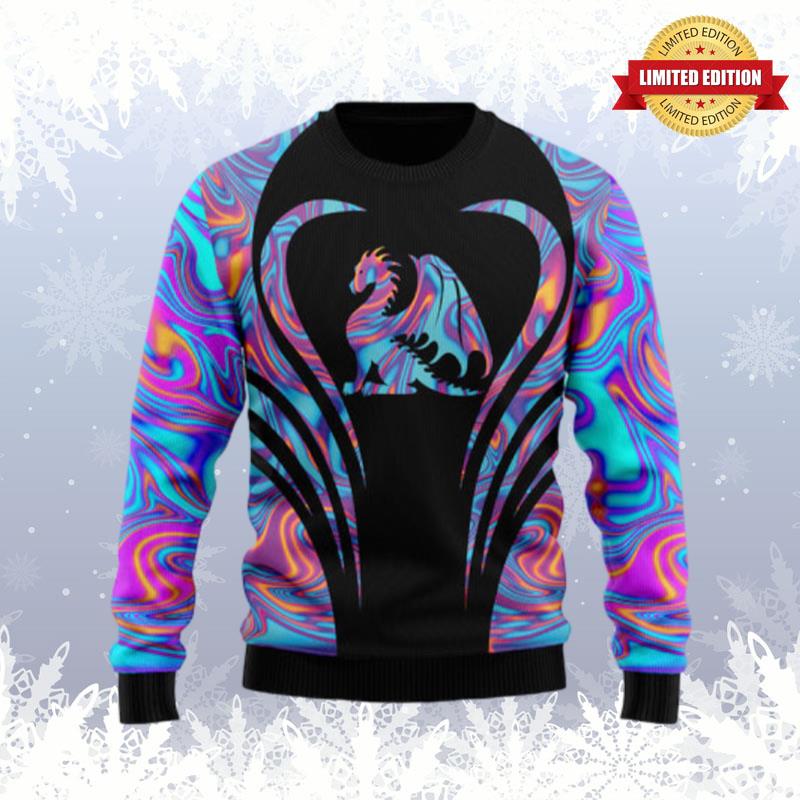 Dragon Color Ugly Sweaters For Men Women