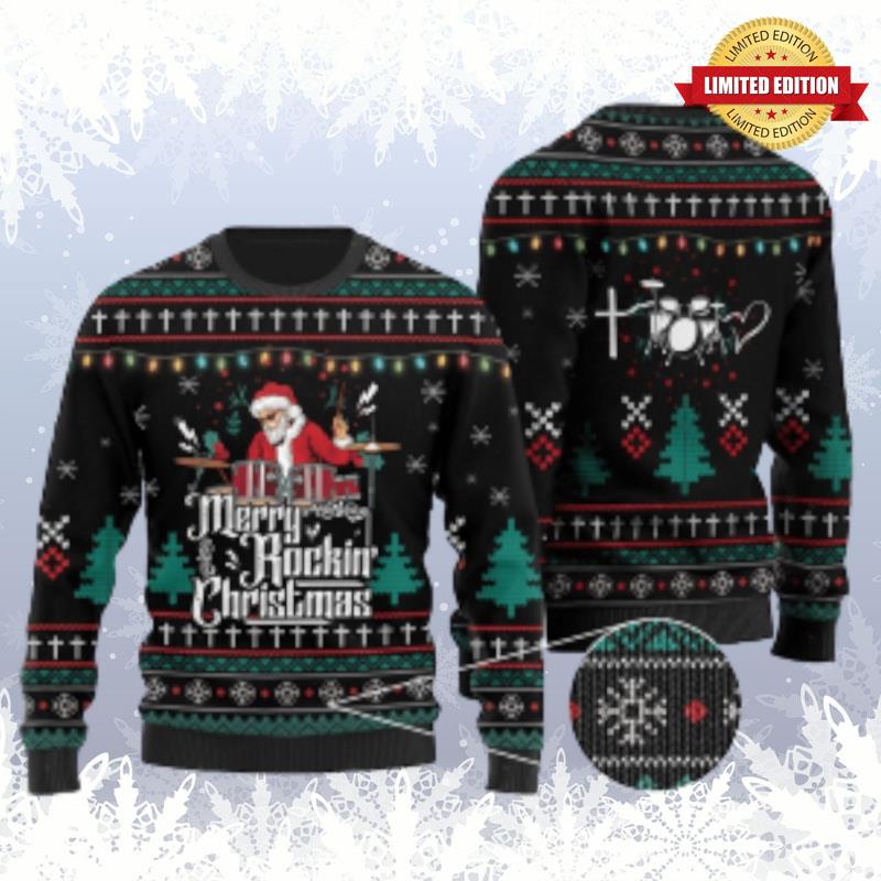 Drummer Ugly Sweaters For Men Women