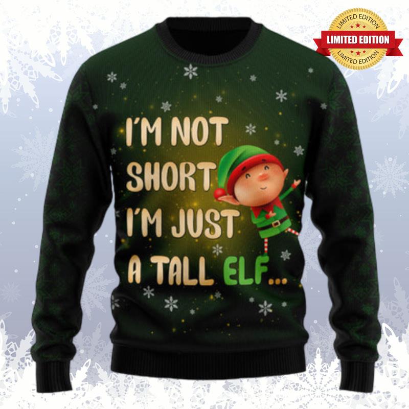 Elf I? Not Short Ugly Sweaters For Men Women