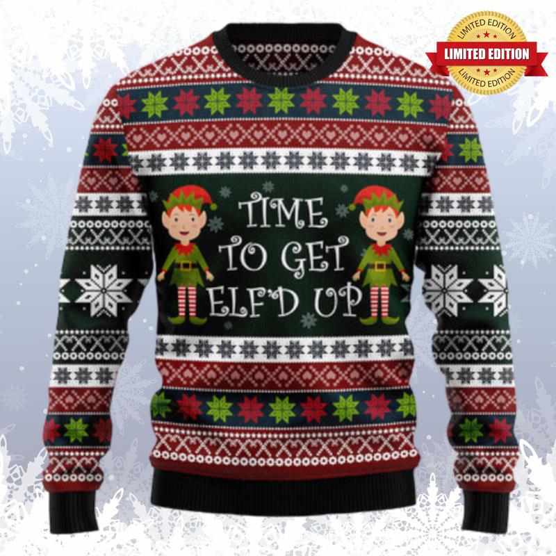 Elf Time Ugly Sweaters For Men Women