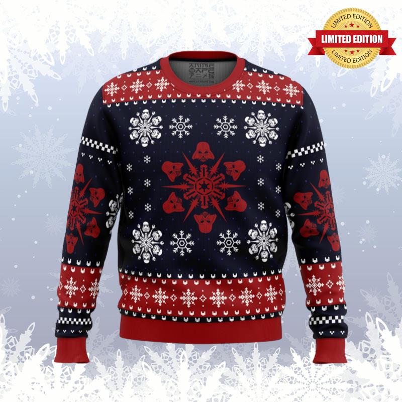 Empire Snowflakes Star Wars Ugly Sweaters For Men Women