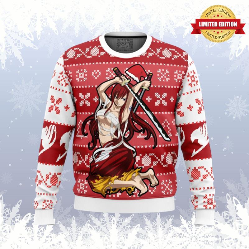 Erza Scarlet Fairy Tail Ugly Sweaters For Men Women - RugControl