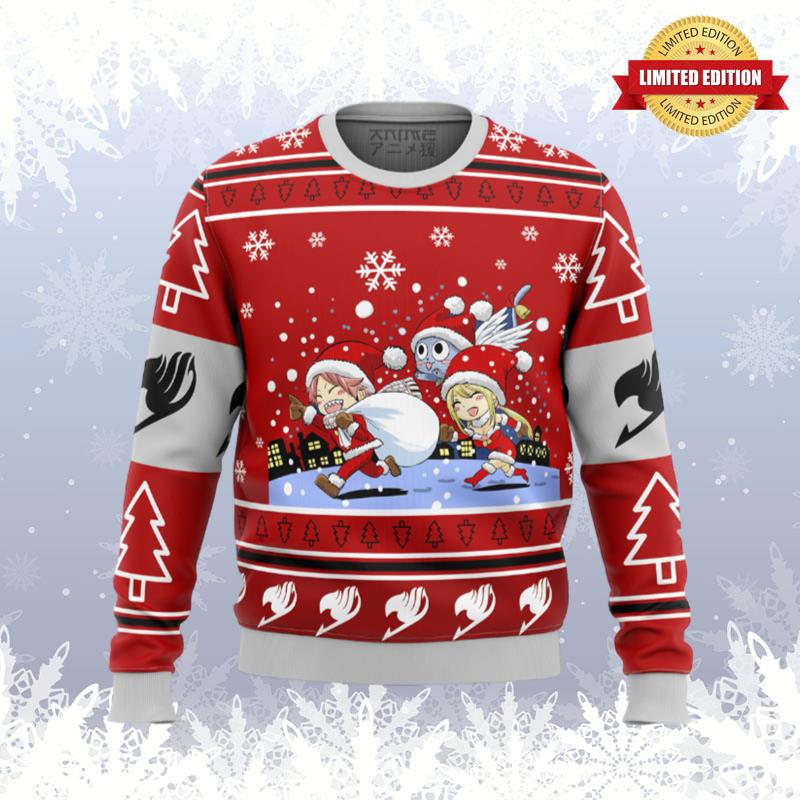 Fairy Tail Chibi XMAS Ugly Sweaters For Men Women