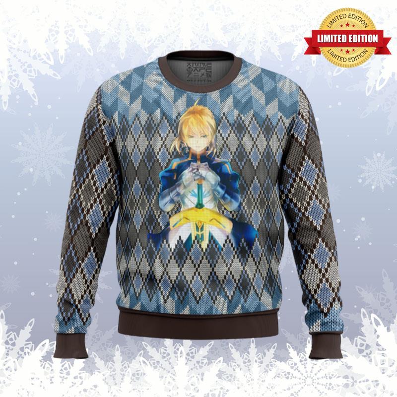 Fate Zero Saber Ugly Sweaters For Men Women