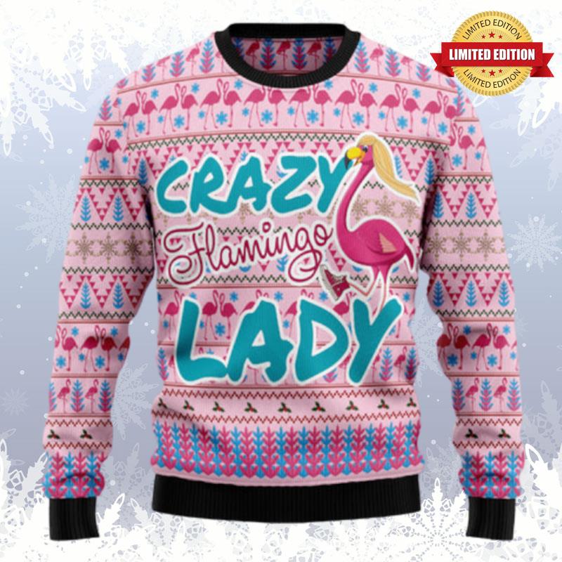 Flamingo Pink Flamingo Ugly Sweaters For Men Women