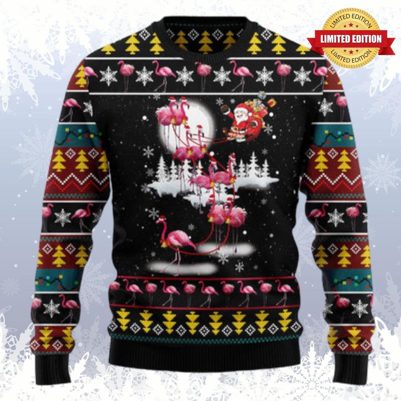 Flamingo Reindeer Ugly Sweaters For Men Women