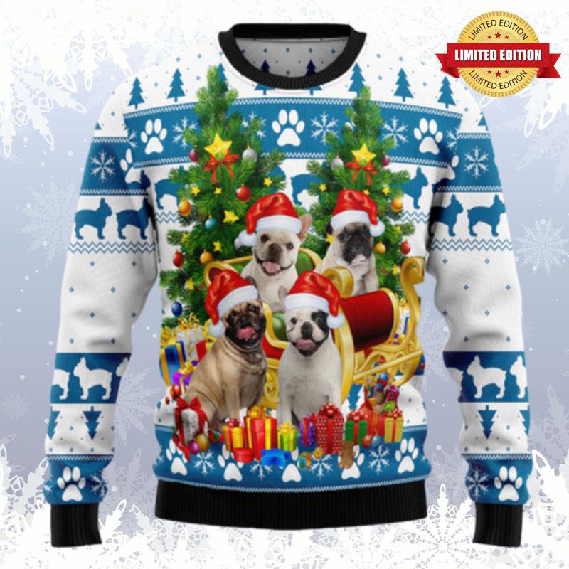 French Bulldog Greeting Ugly Sweaters For Men Women