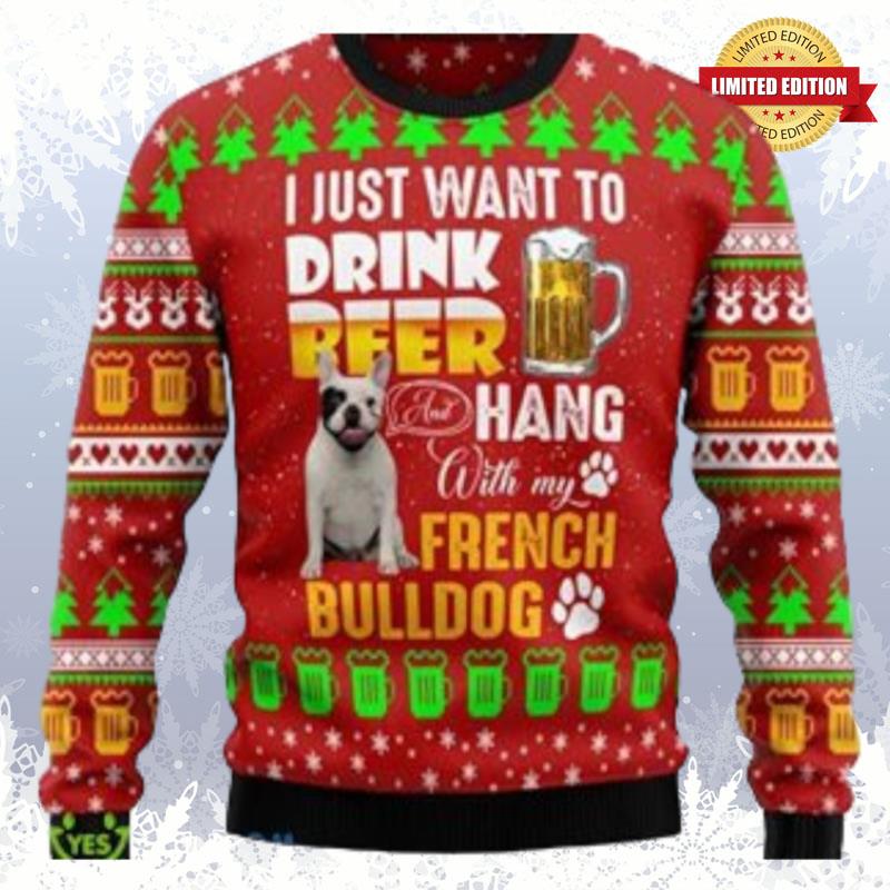 French Bulldog Ugly Christmas Sweater Ugly Sweaters For Men Women
