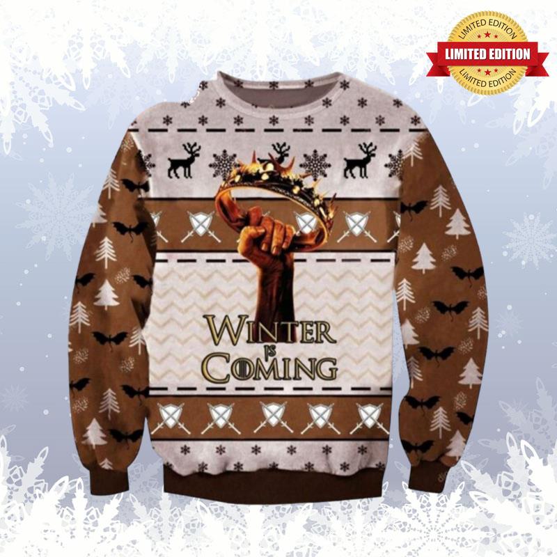 Game Of Thrones Winter Is Coming Christmas Hoodie Ugly Sweaters For Men Women