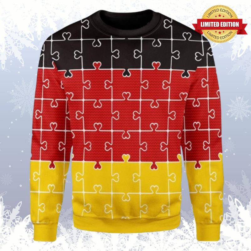 German Autism Ugly Sweaters For Men Women