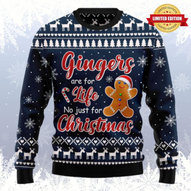 Gingers Are For Life Not Just For Christmas Ugly Sweaters For Men Women