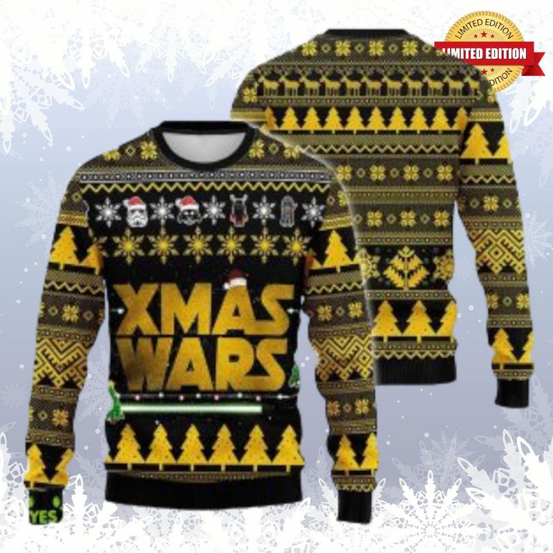 Golden Xmas Wars Greatest Characters Ugly Sweaters For Men Women