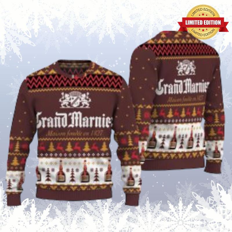 Grand Marnier Maison Fondee En 1827 Christmas Ugly Sweaters For Men Women