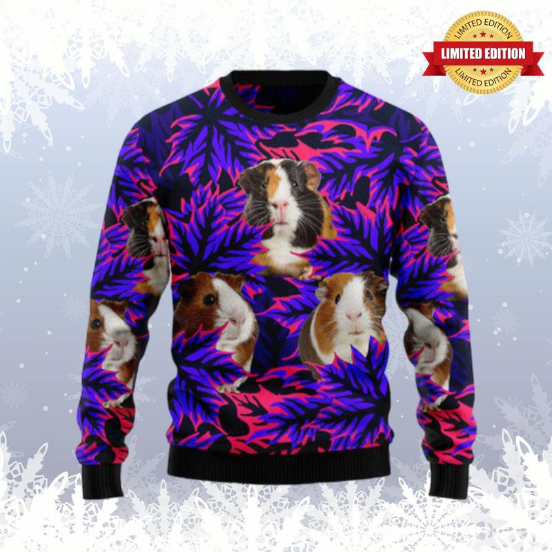Guinea Pig Leaves Ugly Sweaters For Men Women