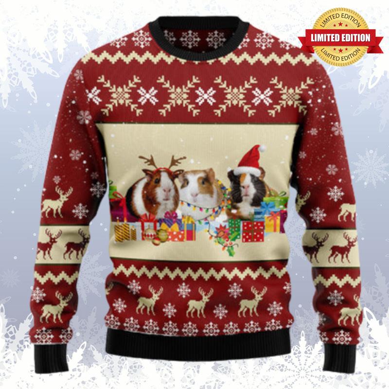 Guinea Pig Snow Ugly Sweaters For Men Women