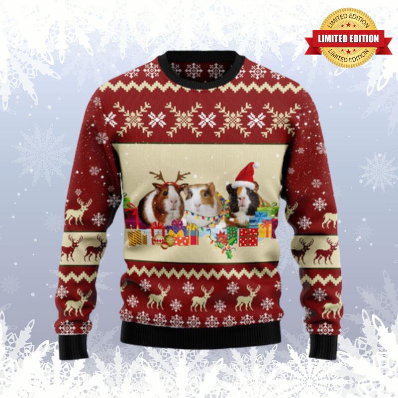 Guinea Pig Snow Ugly Sweaters For Men Women