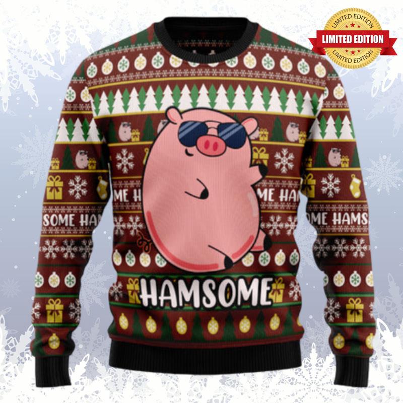 Hamsome Cute Pig Ugly Sweaters For Men Women