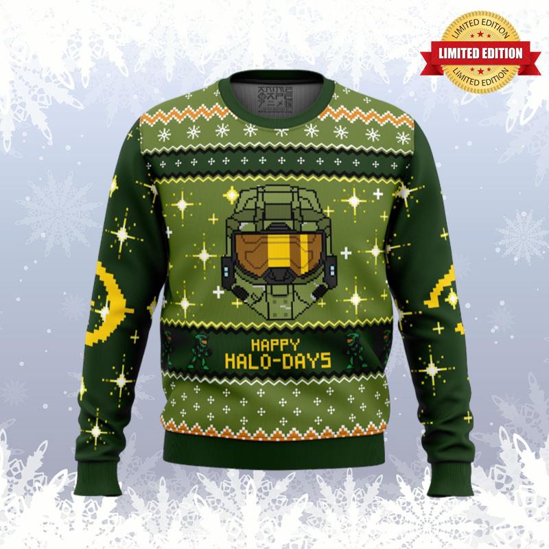 Happy Halo-days Halo Ugly Sweaters For Men Women