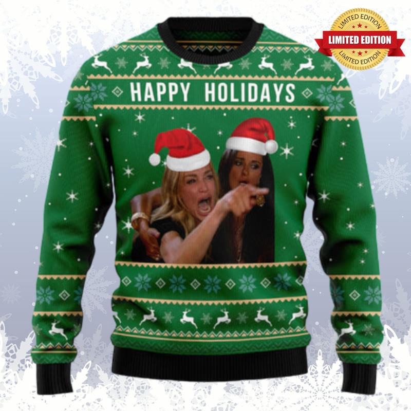 Happy Holiday Ugly Sweaters For Men Women