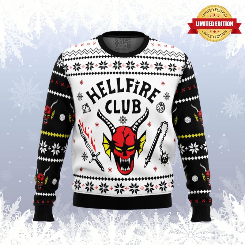 HellFire Club Stranger Things Ugly Sweaters For Men Women