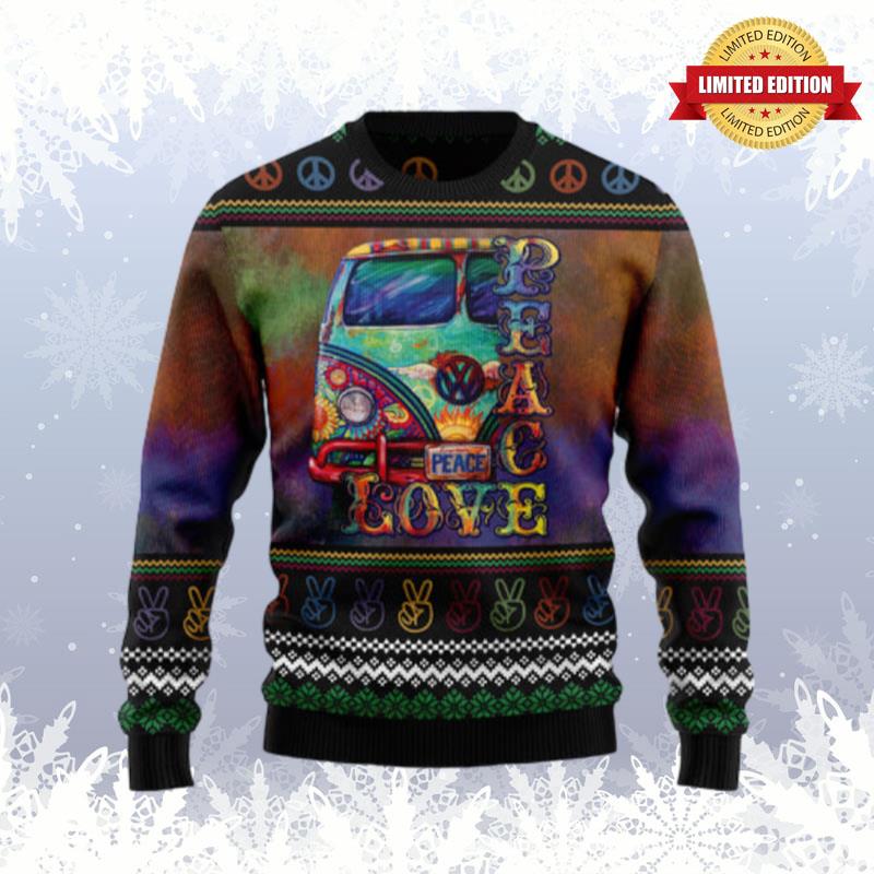 Hippie Peace Love Ugly Sweaters For Men Women