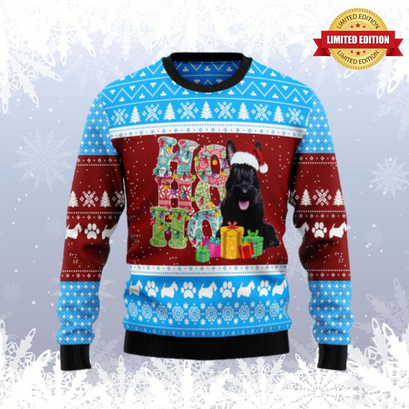 Hohoho Scottish Terrier Ugly Sweaters For Men Women