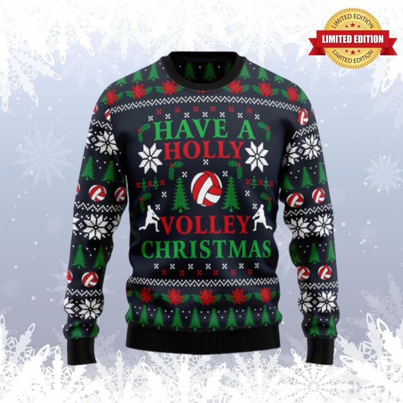 Holly Volley Volleyball Ugly Sweaters For Men Women