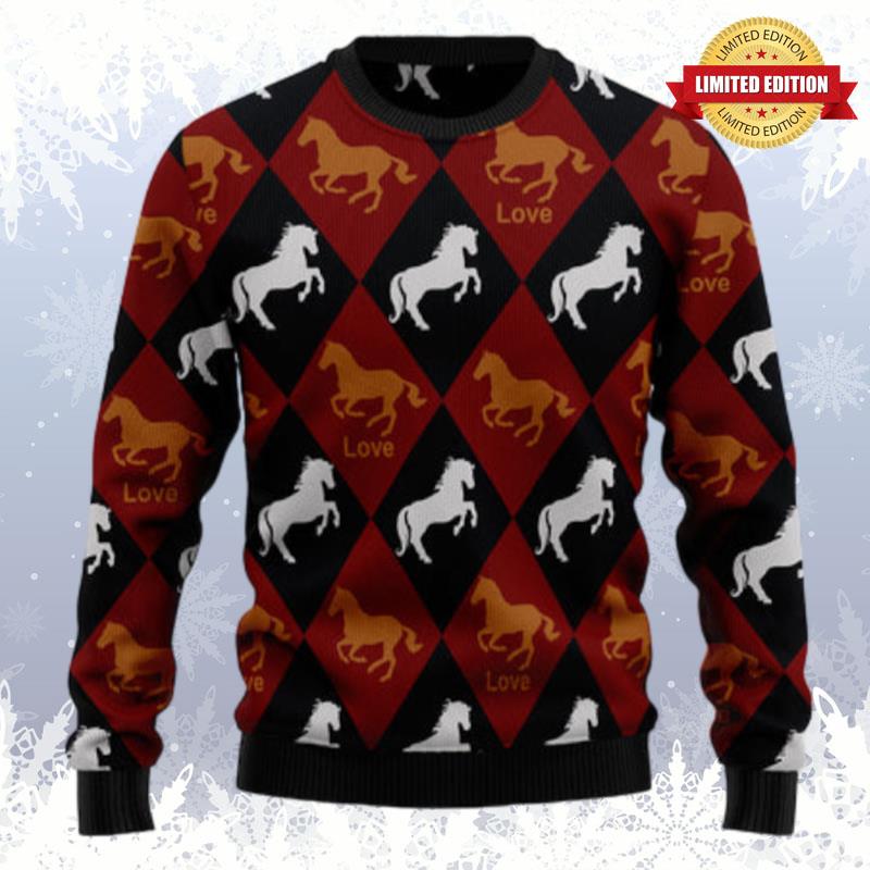 Horse Love Ugly Sweaters For Men Women