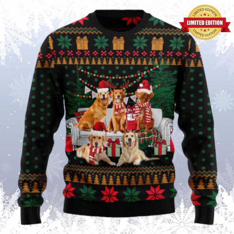 I Am Ready For Christmas Golden Retriever Ugly Sweaters For Men Women