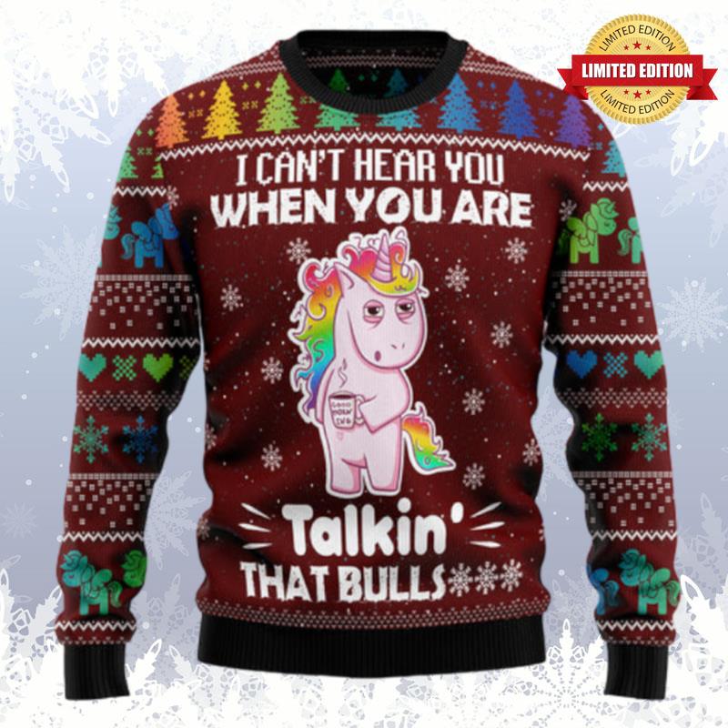I Can? Hear You Unicorn Ugly Sweaters For Men Women