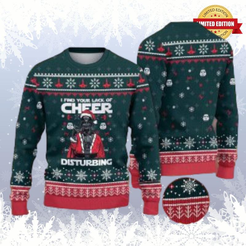 I Find Your Lack Of Cheer Star Wars Christmas Ugly Sweaters For Men Women