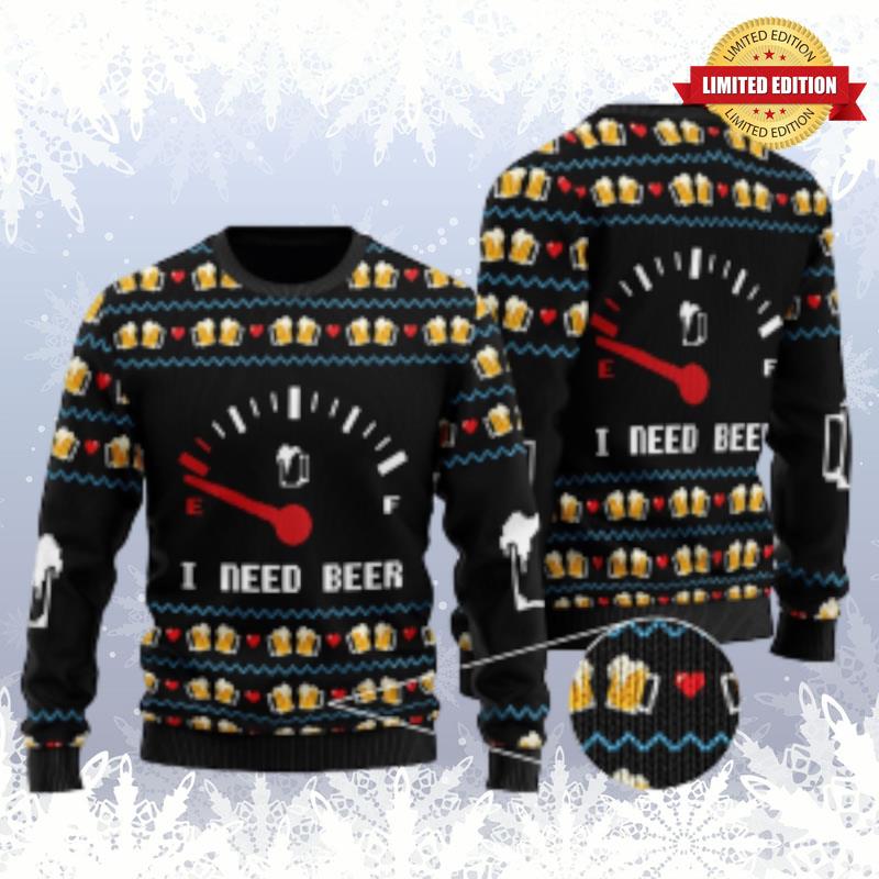 I Need Beer Ugly Sweaters For Men Women