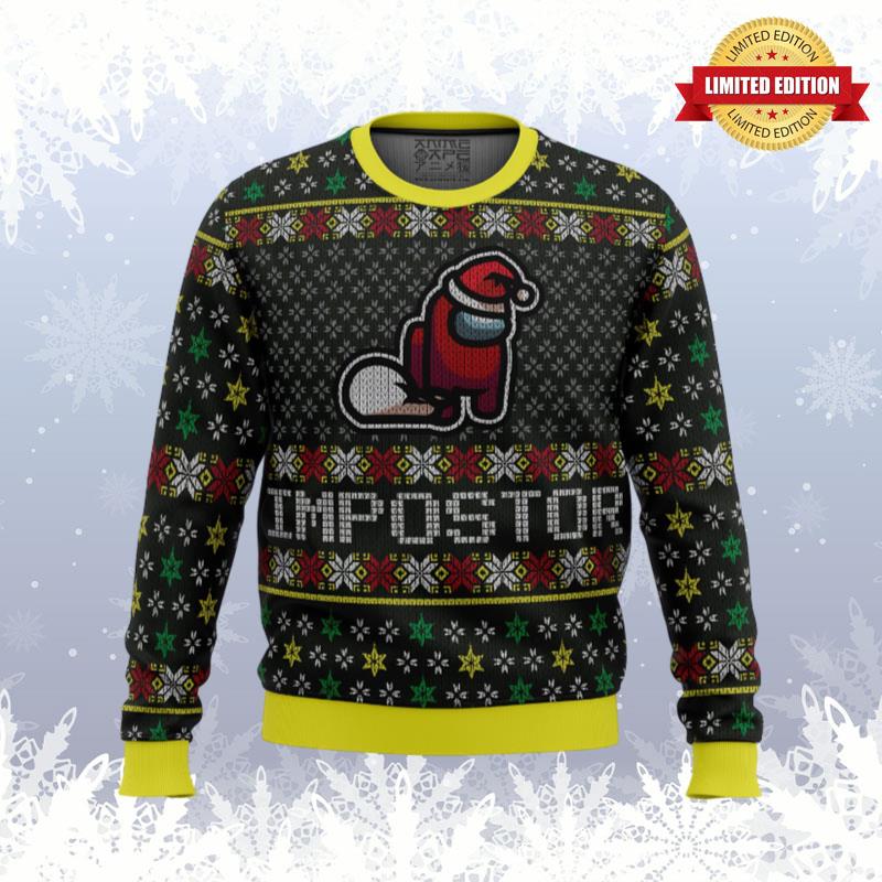 Impostor Among Us Ugly Sweaters For Men Women