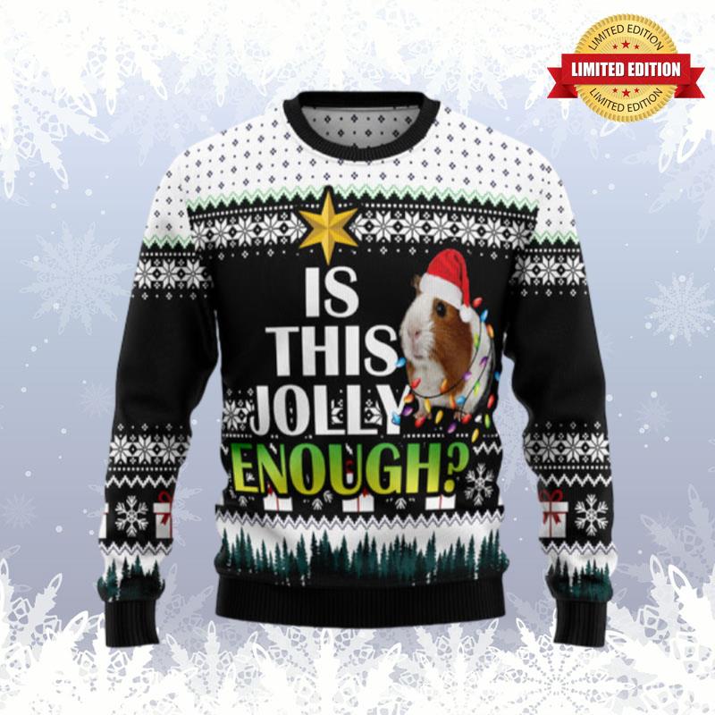 Is It Jolly Enough Guinea Pig Ugly Sweaters For Men Women