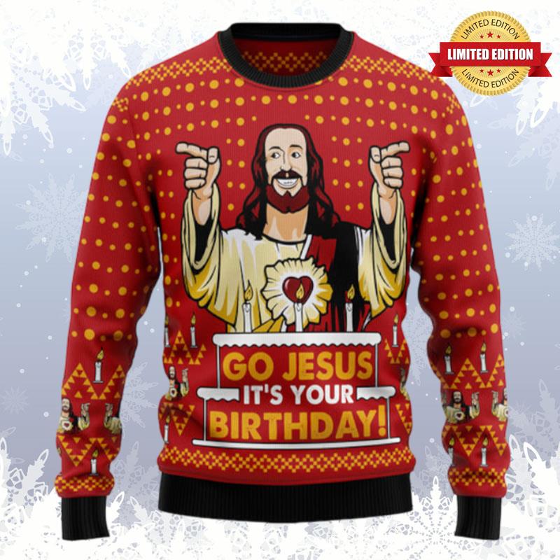 Jessus'S Birthday Ugly Sweaters For Men Women