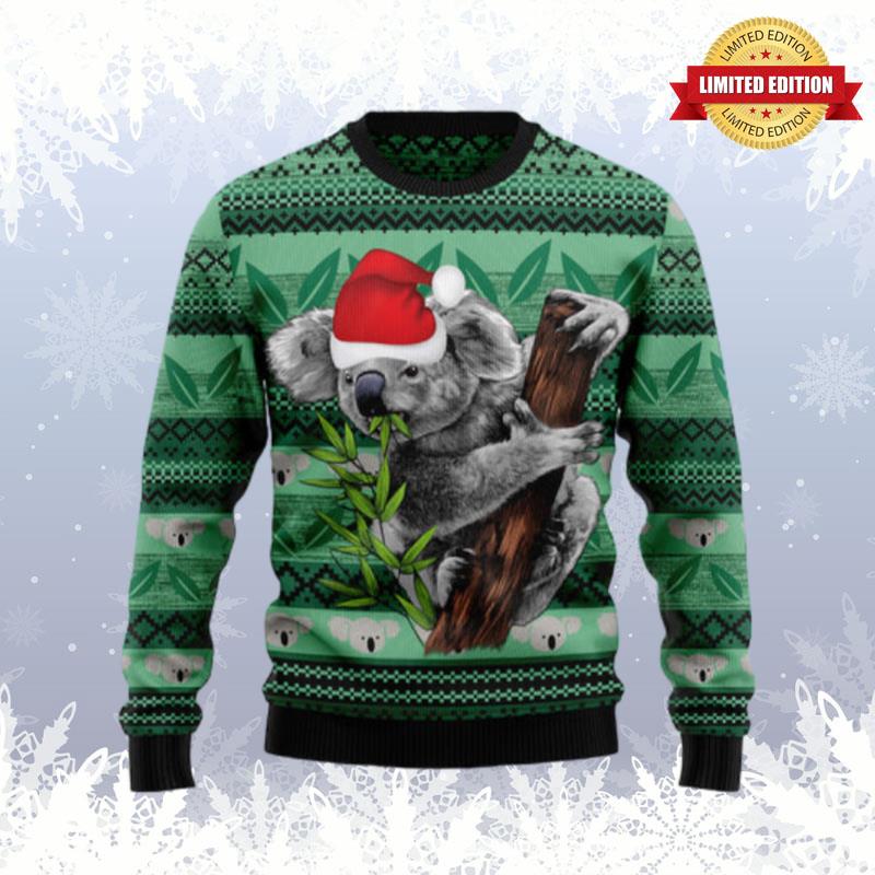 Koala Green Leaf Ugly Sweaters For Men Women