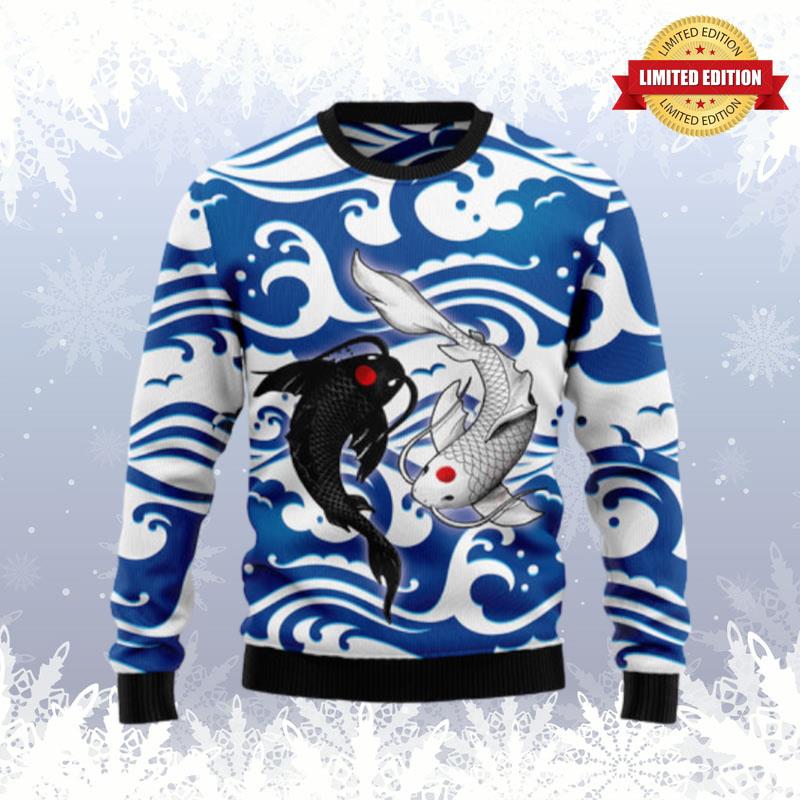 Koi Yin Yang Ugly Sweaters For Men Women