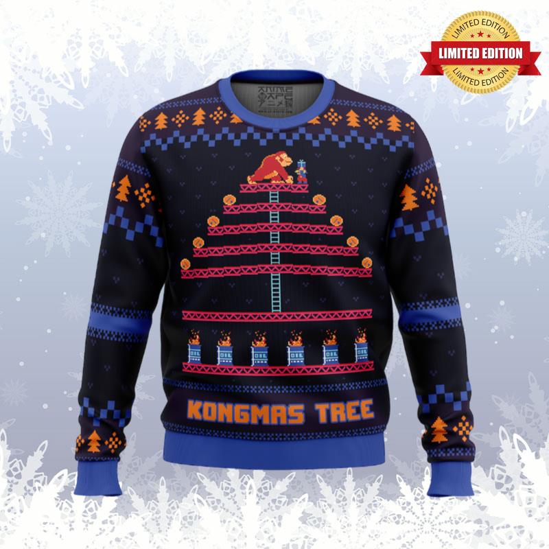 Kongmas Tree King Kong Ugly Sweaters For Men Women