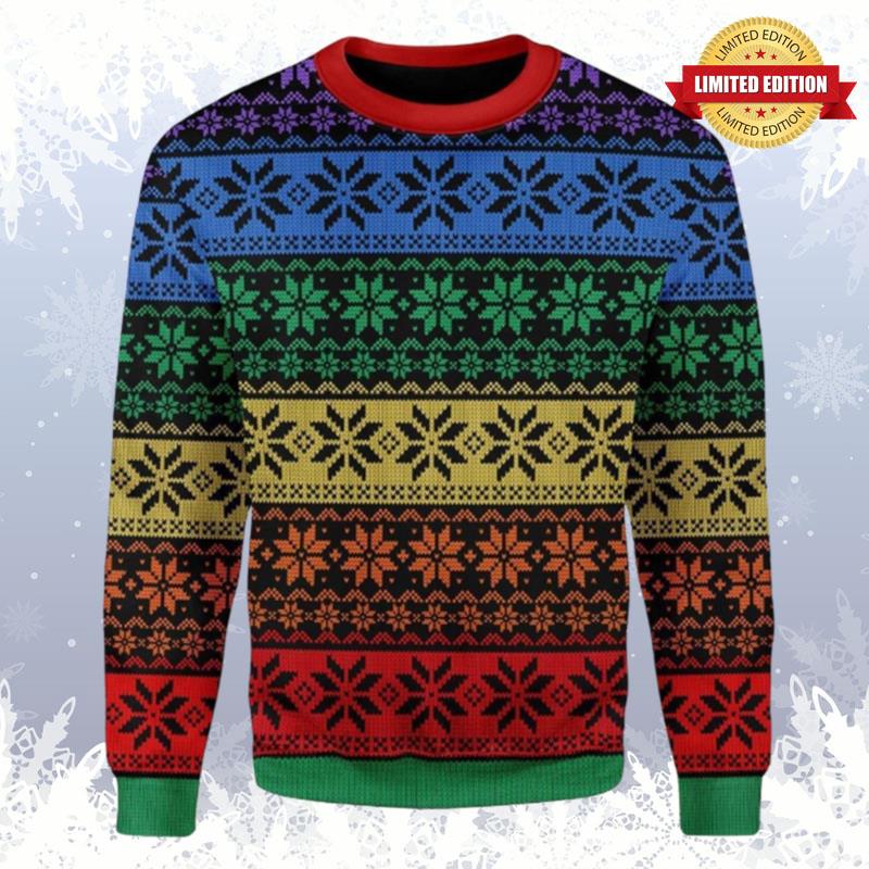 LGBT 3D Sweater Ugly Christmas Sweater For Men Women Ugly Sweaters For Men Women
