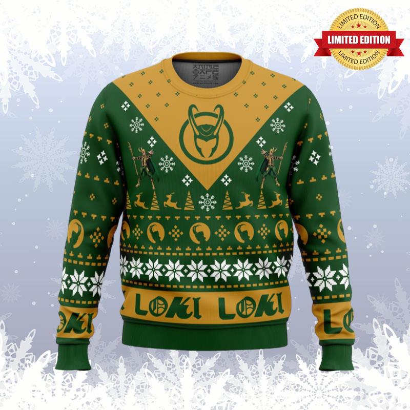 Let Earth Receive Her King Loki Marvel Ugly Sweaters For Men Women