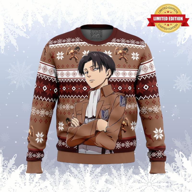 Levi Ackerman Attack on Titan Ugly Sweaters For Men Women