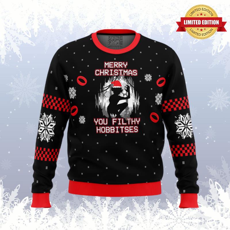 Lord of the Rings Filthy Hobitses Ugly Sweaters For Men Women